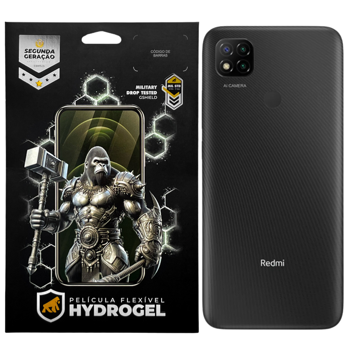 Película para Xiaomi Redmi 9C - Traseira Hydrogel HD- Gshield