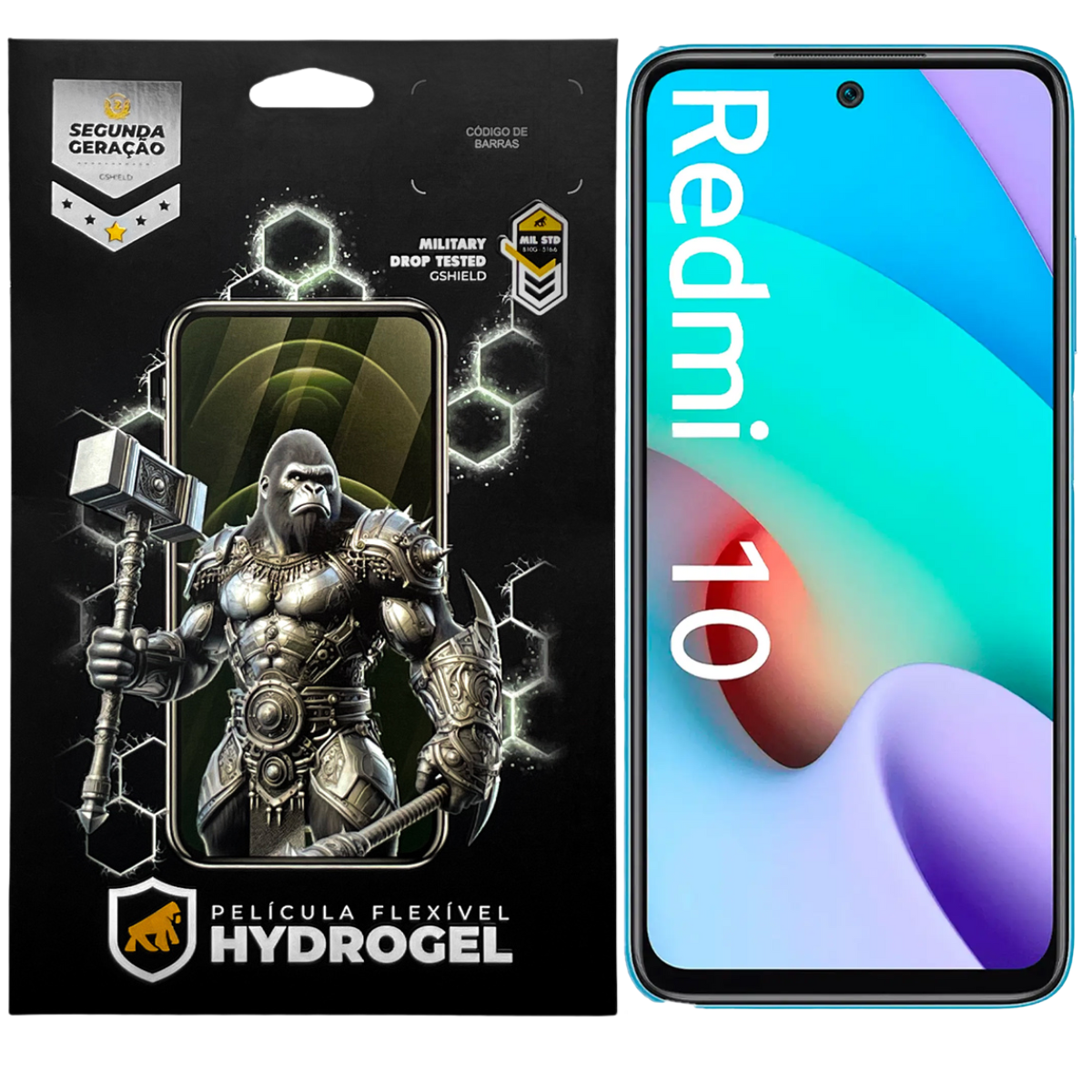 Película para Xiaomi Redmi 10 - Hydrogel Gamer Fosca - Gshield