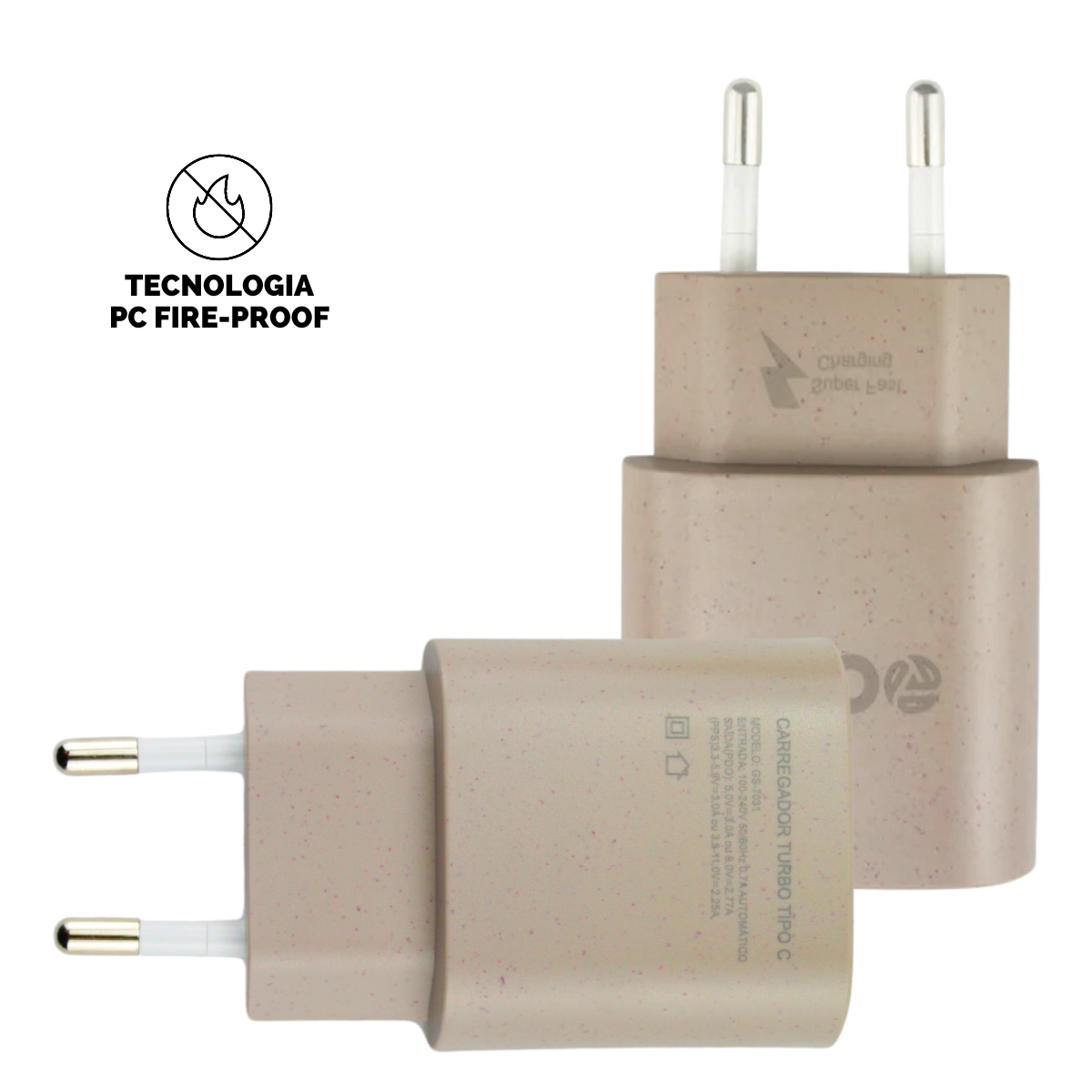 Carregador Turbo Tipo C - QC 3.0 até 25W - GreenEcoo