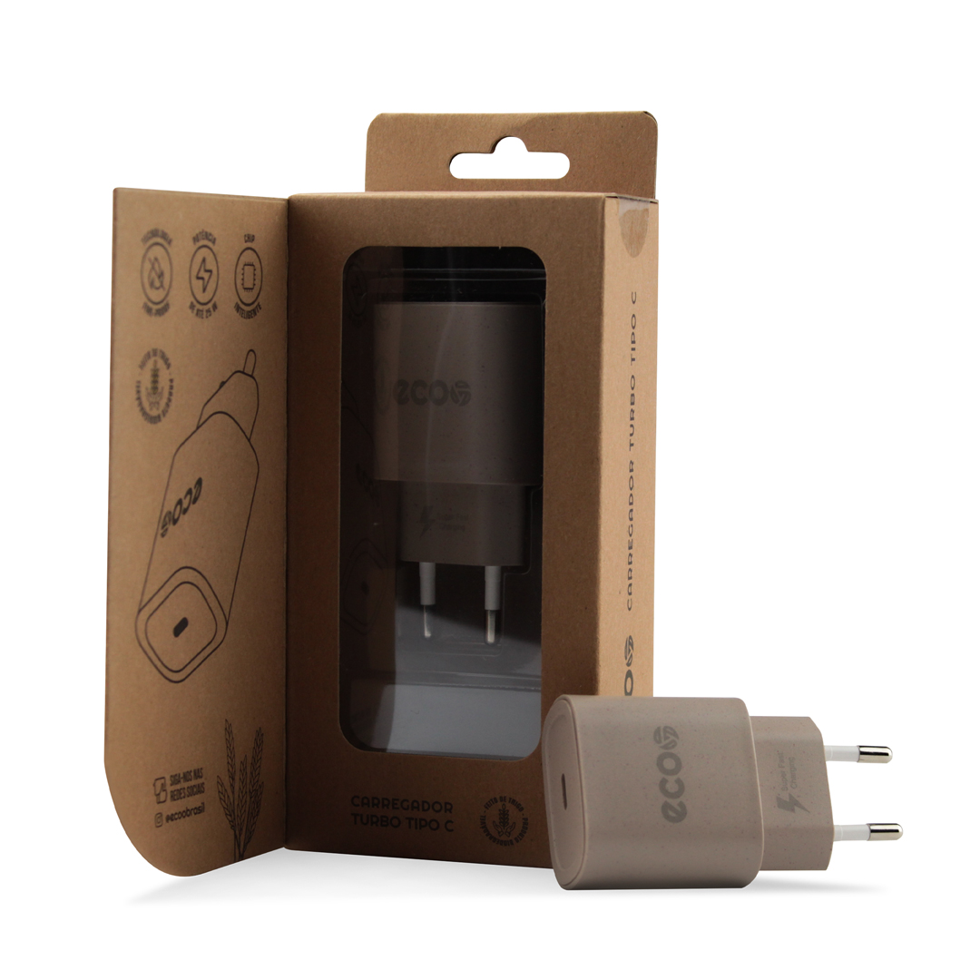 Carregador Turbo Tipo C - QC 3.0 até 25W - GreenEcoo