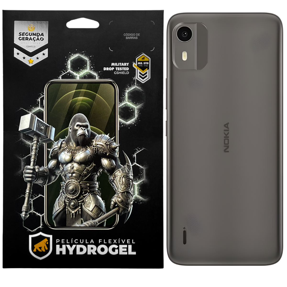 Película para Nokia C12 - Traseira Hydrogel HD - Gshield