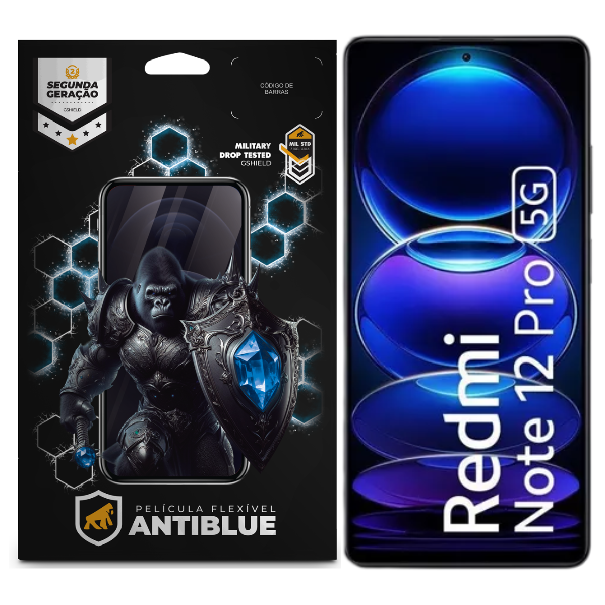 Película para Xiaomi Redmi Note 12 Pro 5G - AntiBlue - Gshield