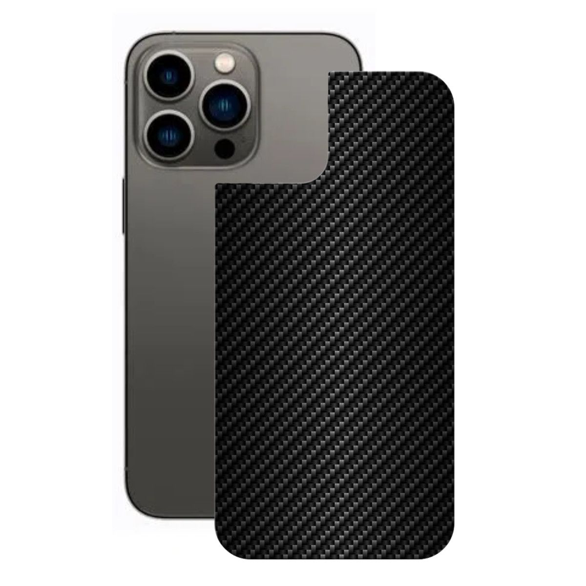 Película para iPhone 13 Pro Max - Traseira de Fibra de Carbono Preta - Gshield