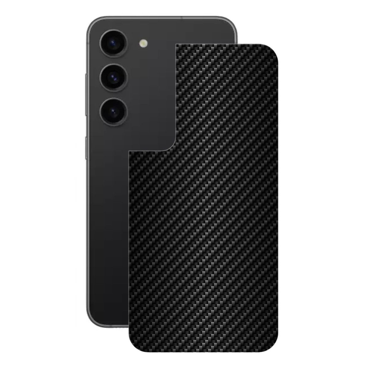 Película para Samsung Galaxy S23 Plus - Traseira de Fibra de Carbono Preta - Gshield