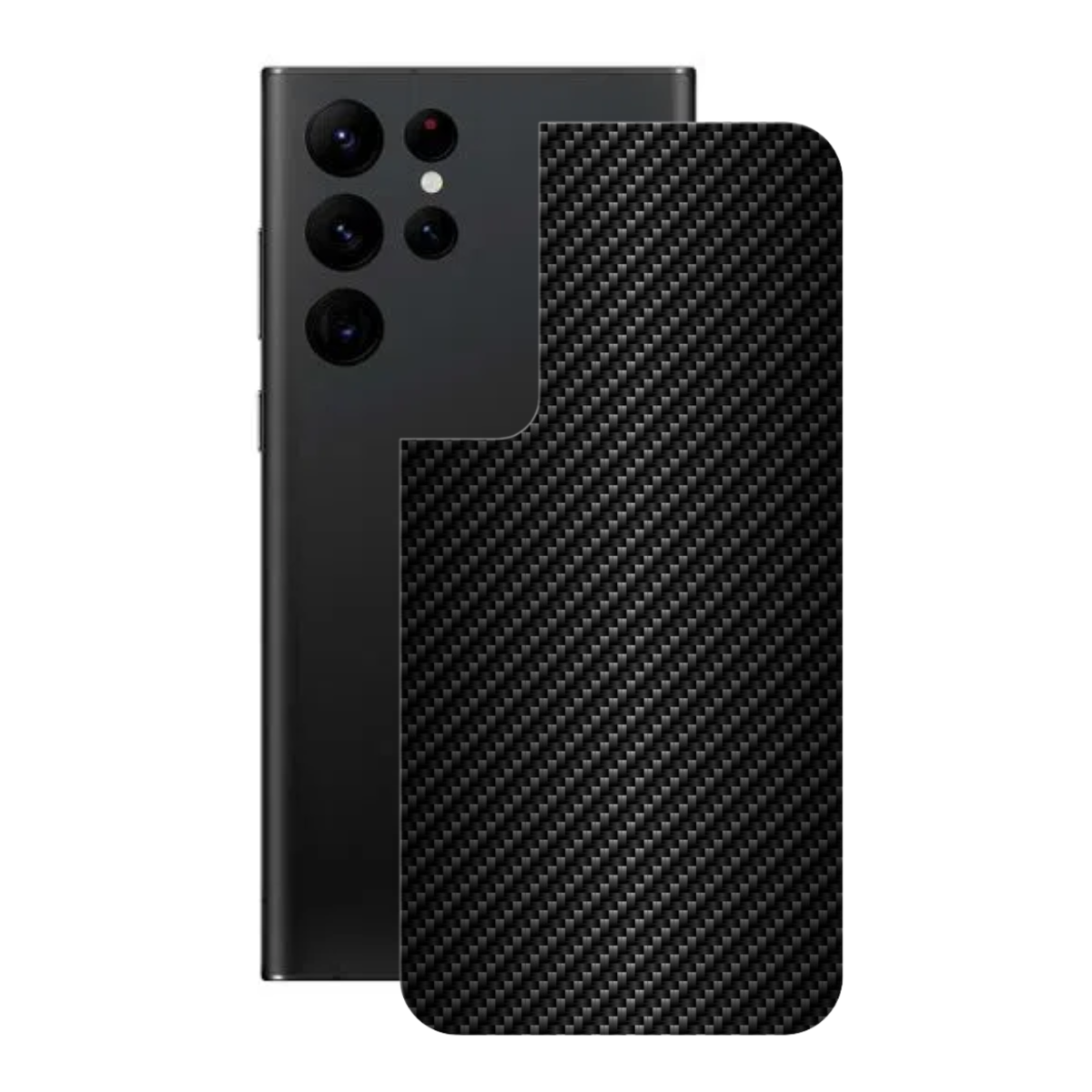 Película para Samsung Galaxy S22 Ultra - Traseira de Fibra de Carbono Preta - Gshield
