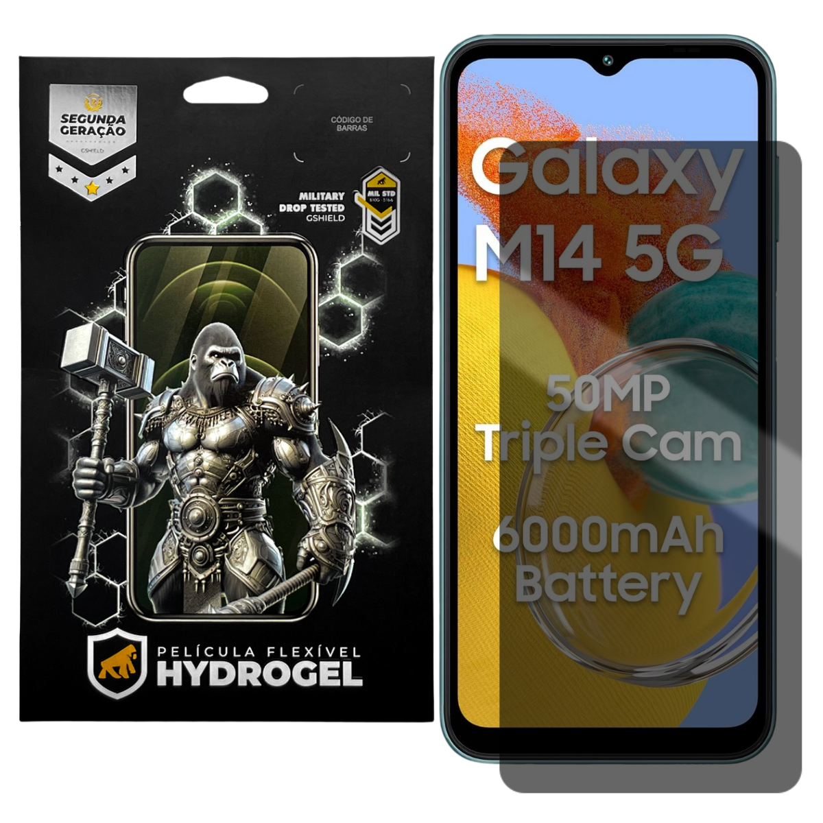 Película para Samsung Galaxy M14 5G - Privacidade Hydrogel - Gshield