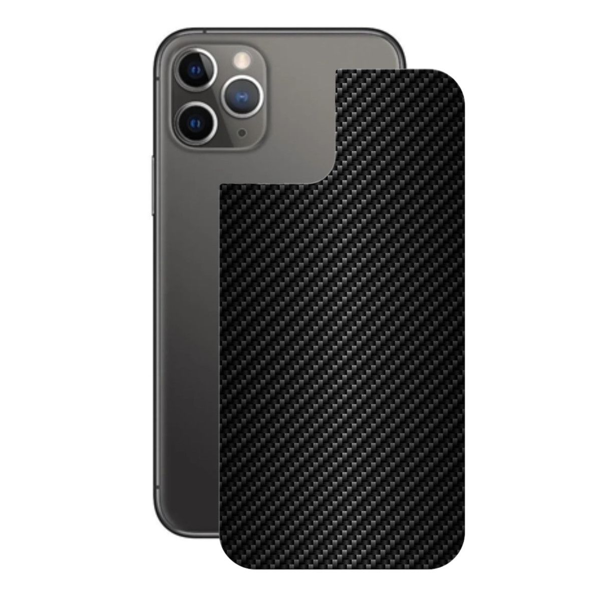 Película para iPhone 11 Pro Max - Traseira de Fibra de Carbono Preta - Gshield