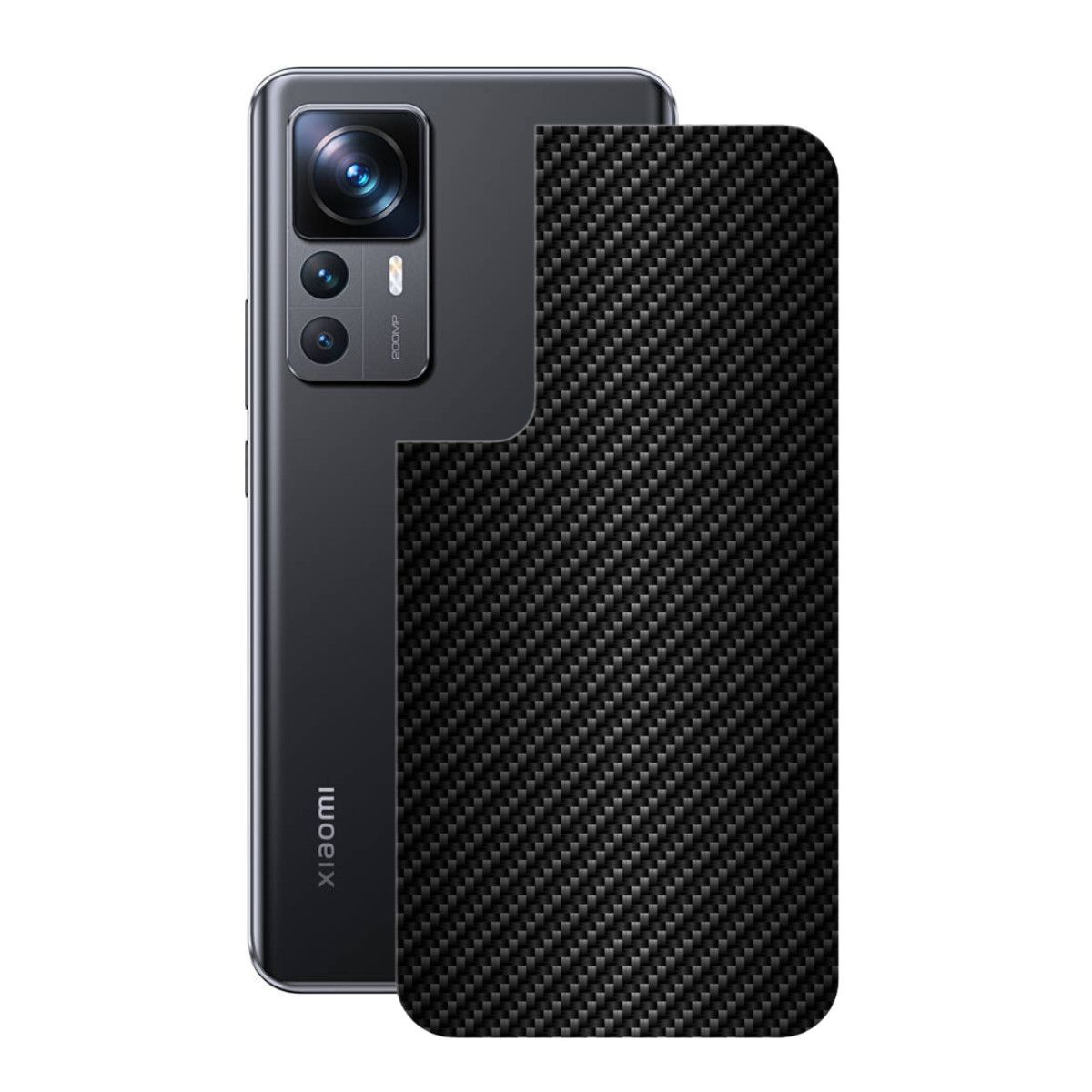 Película para Xiaomi 12T - Traseira de Fibra de Carbono Preta - Gshield