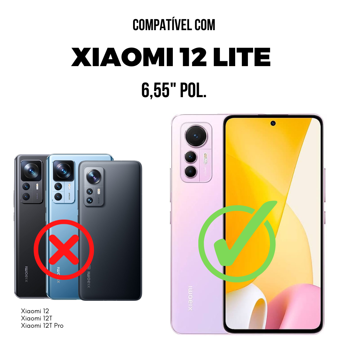 Película para Xiaomi 12 Lite - Traseira de Fibra de Carbono Preta - Gshield