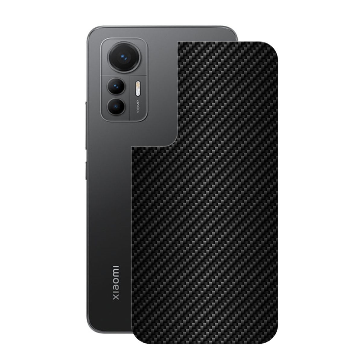 Película para Xiaomi 12 Lite - Traseira de Fibra de Carbono Preta - Gshield