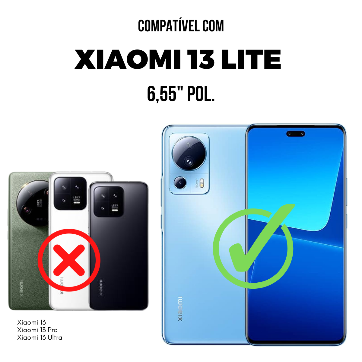 Película para Xiaomi 13 Lite - Traseira de Fibra de Carbono Preta - Gshield