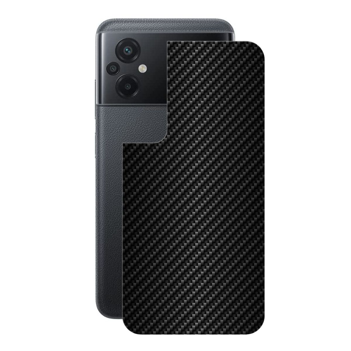 Película para Xiaomi Poco M5 - Traseira de Fibra de Carbono Preta - Gshield