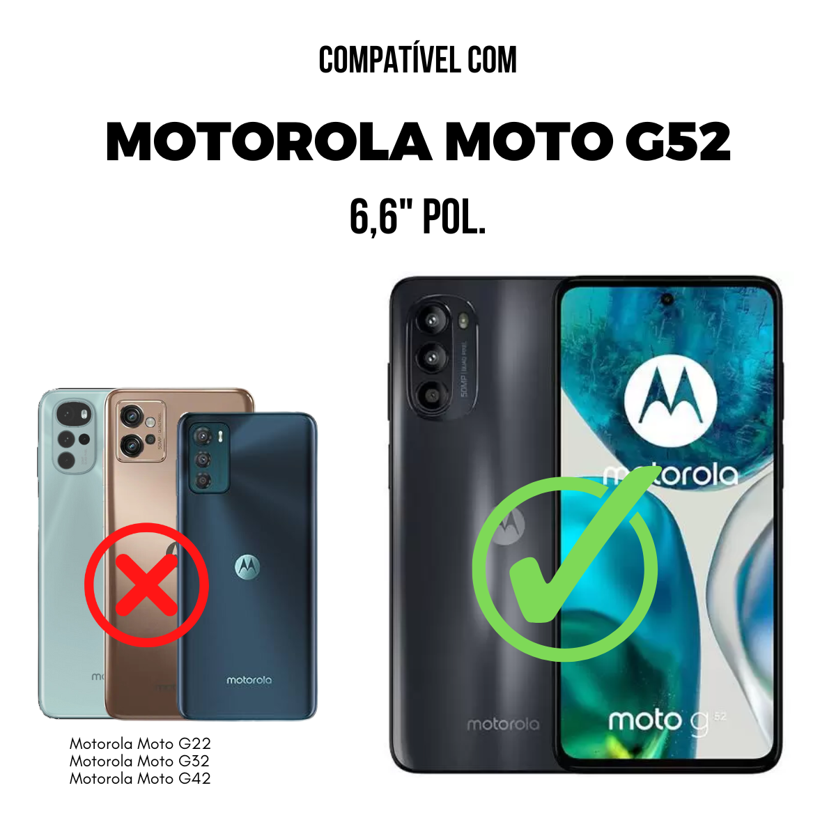 Película para Motorola Moto G52 - Traseira de Fibra de Carbono Preta - Gshield
