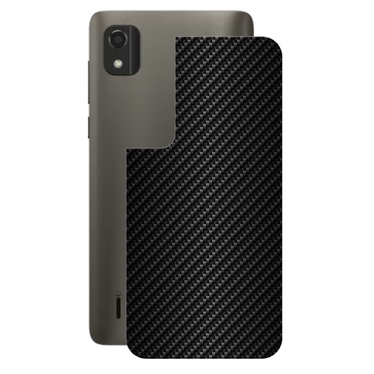 Película para Nokia C2 2nd Edition - Traseira de Fibra de Carbono Preta - Gshield