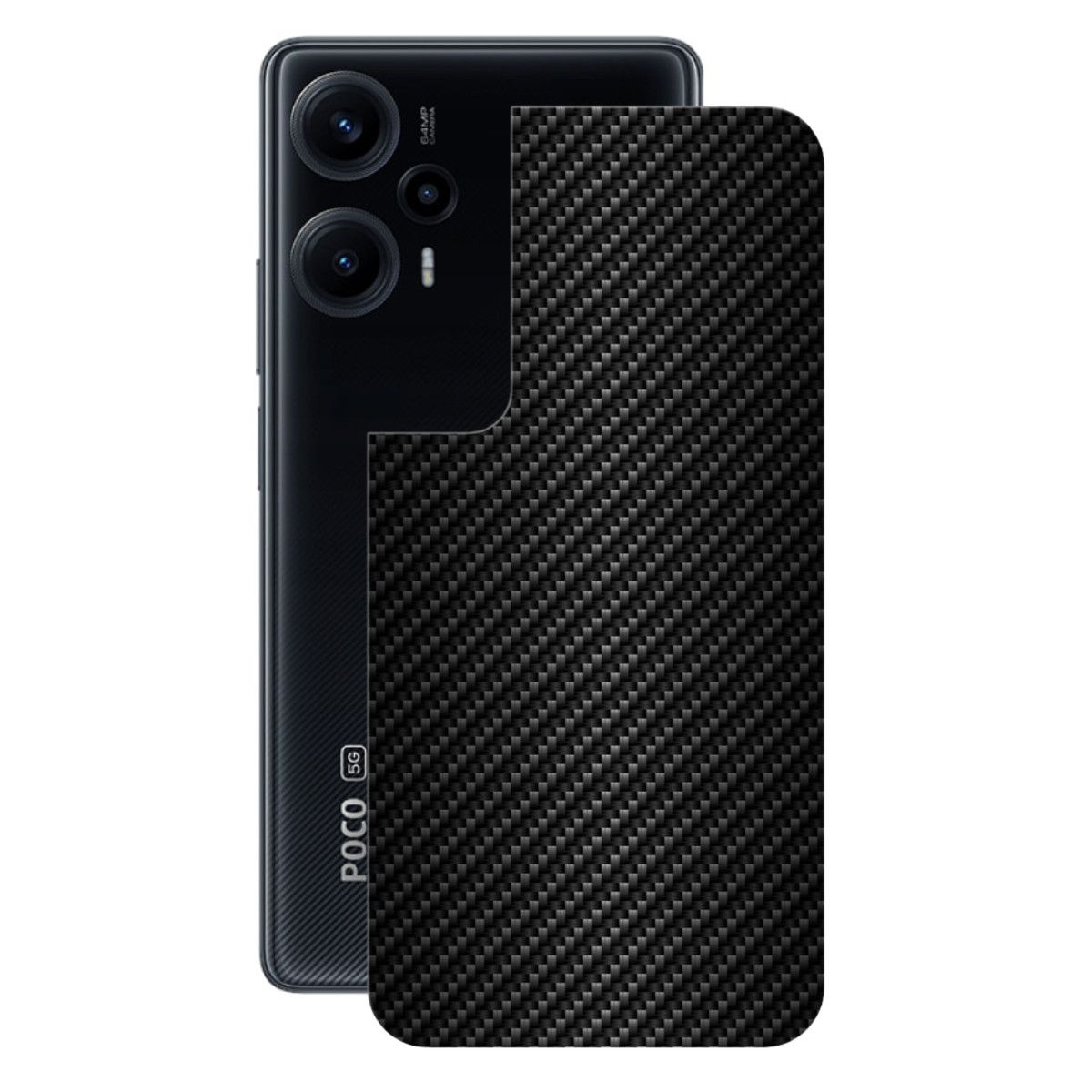 Película para Xiaomi Poco F5 - Traseira de Fibra de Carbono Preta - Gshield