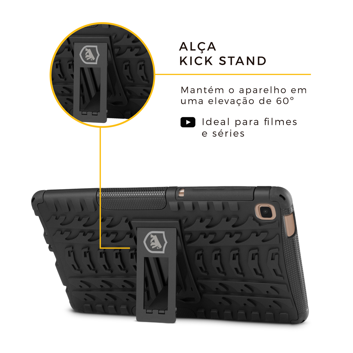 Kit Capa D'Shield para Samsung Galaxy Tab A7 e Caneta Dinamic - Touch e esferográfica - Gshield