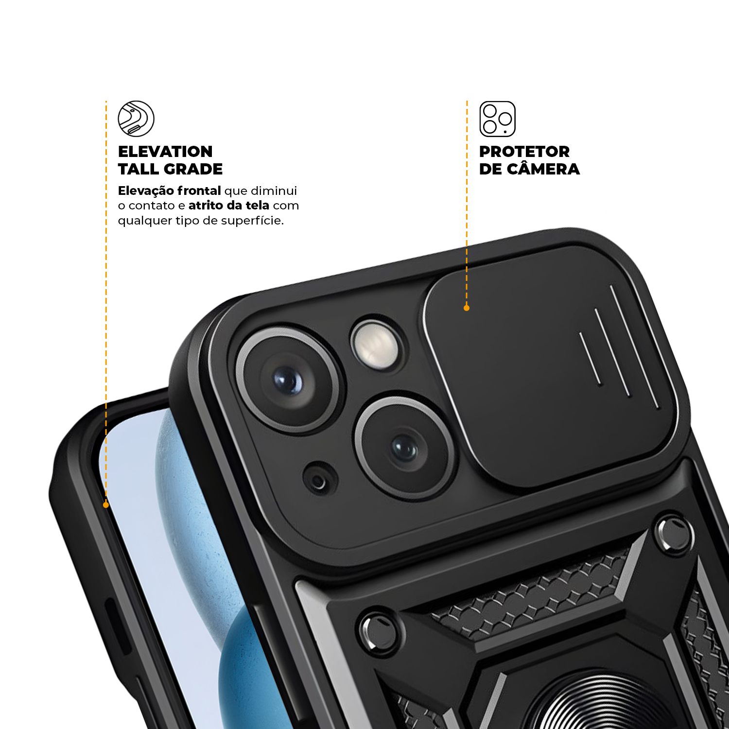 Capa para iPhone 15 Plus - Dinamic Cam Protection - Gshield - foto 3
