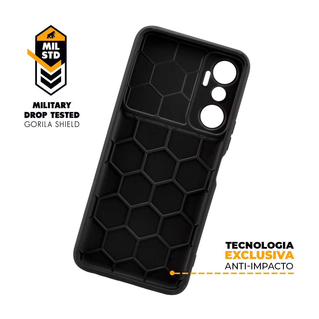 Capa para Infinix Hot 20 - Symetric Preta - Gshield