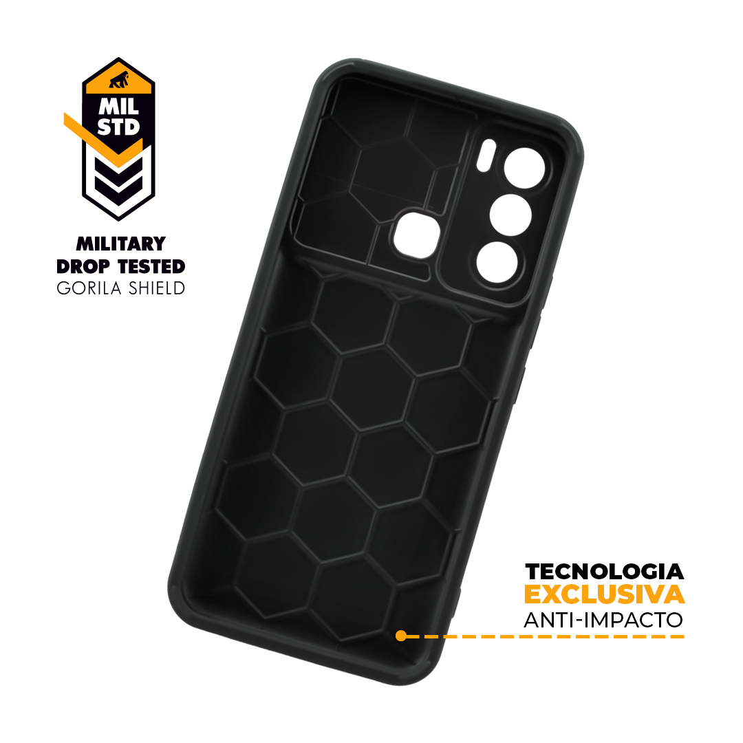 Capa para Infinix Hot 20i - Symetric Preta - Gshield