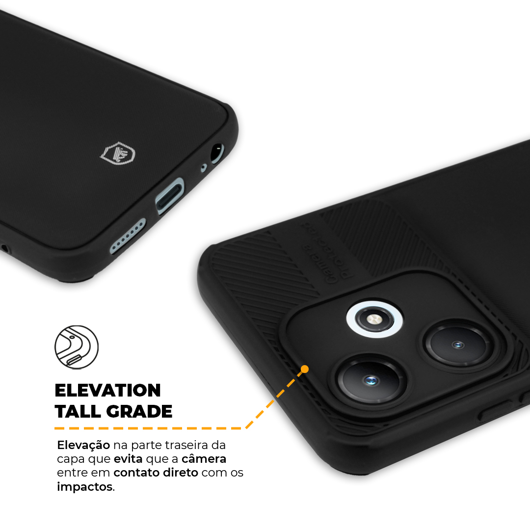 Capa para Infinix Hot 30i - Symetric Preta - Gshield - foto 3