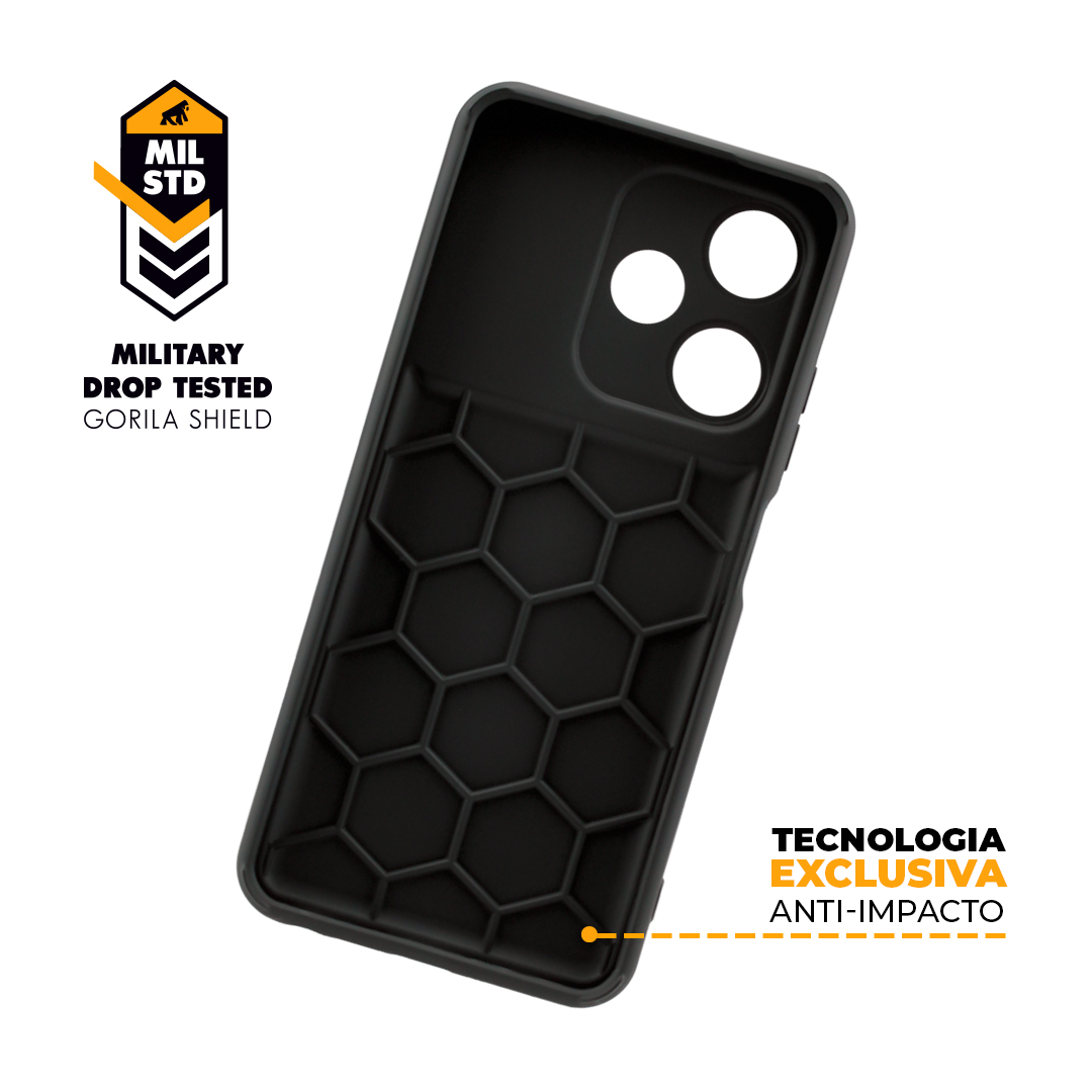 Capa para Infinix Hot 30i - Symetric Preta - Gshield - foto 4