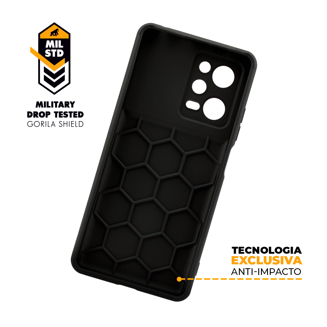 Capa para Poco X5 Pro 5G - Symetric Preta - Gshield