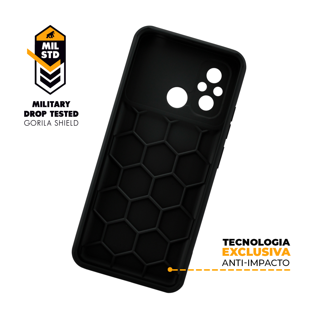 Capa para Redmi 12C - Symetric Preta - Gshield - foto 4