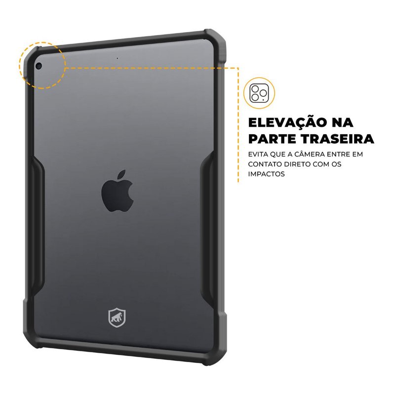 Kit Capa Dual Shock X e Caneta Dinamic para iPad 10.2 (7 / 8 / 9 Geração) - Gshield - foto 9