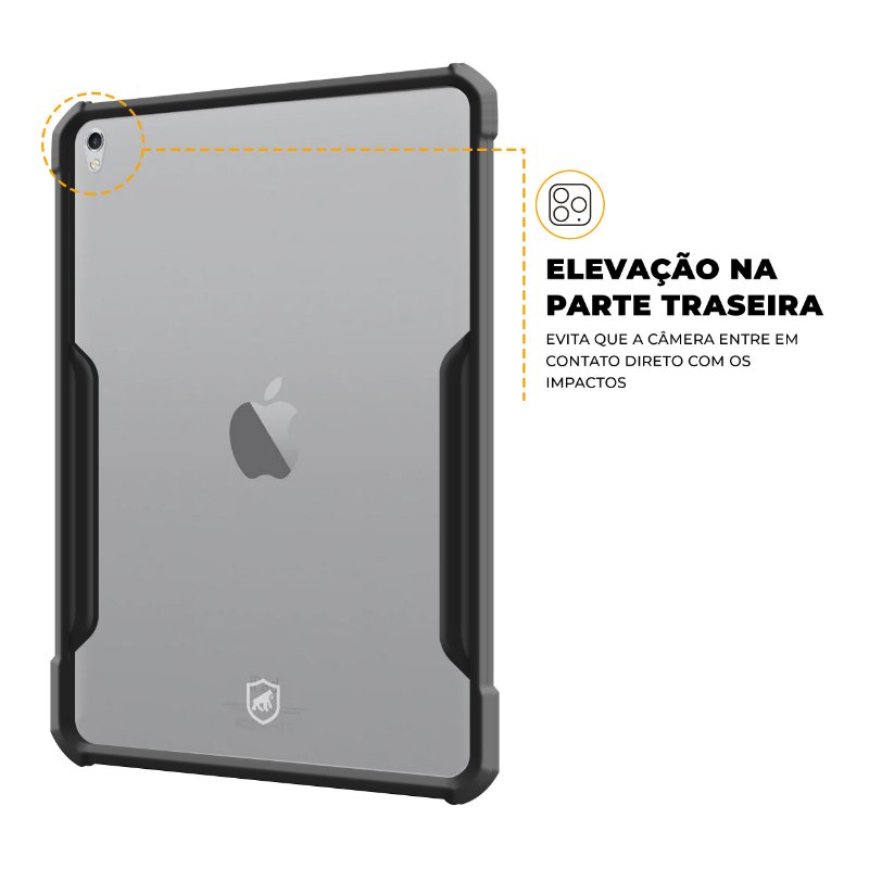 Kit Capa Dual Shock X e Caneta Dinamic para iPad 9.7 (2017) - Gshield