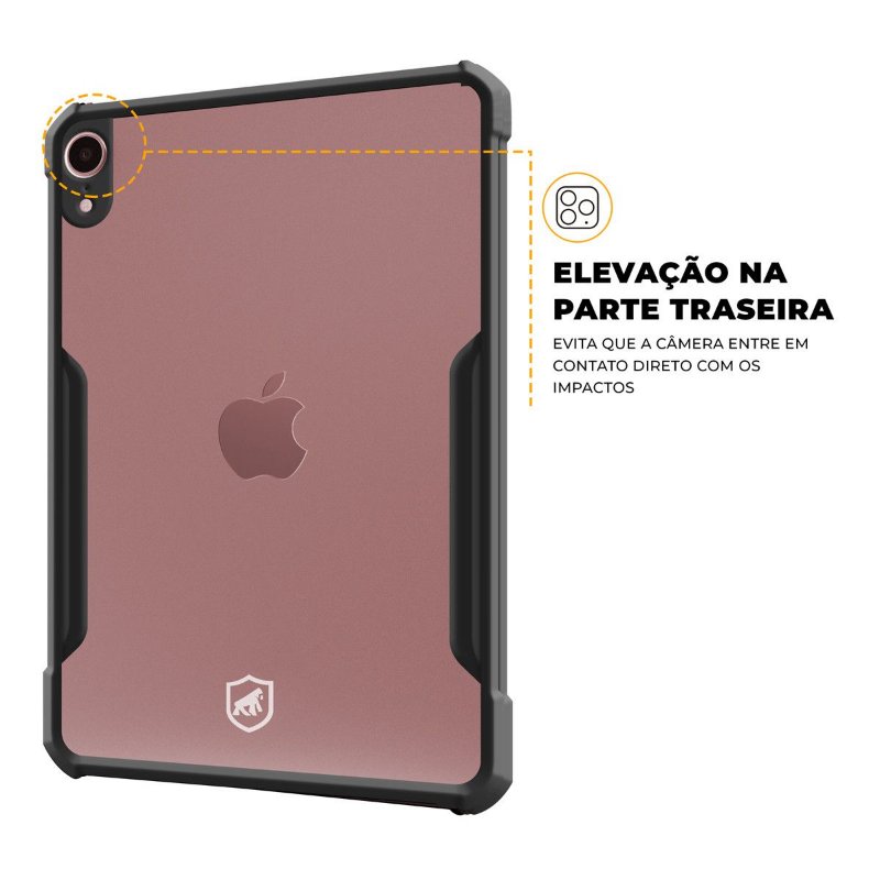 Kit Capa Dual Shock X e Caneta Dinamic para iPad Mini 6 (8.3) - Gshield