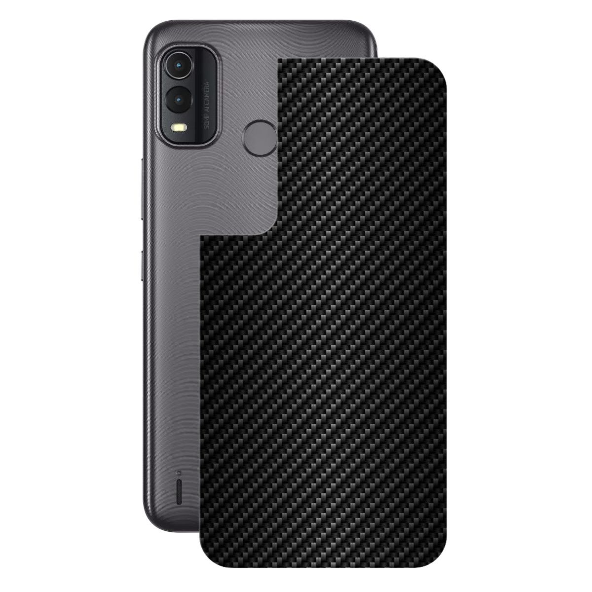 Película para Nokia G11 Plus - Traseira de Fibra de Carbono Preta - Gshield