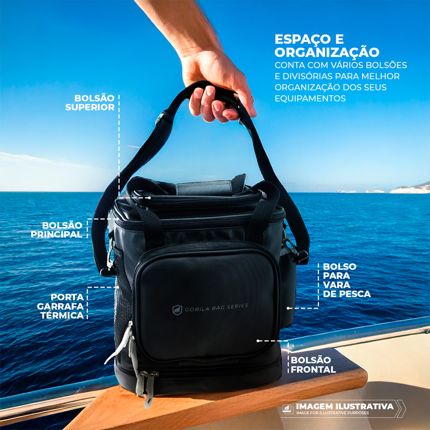 Bolsa / Maleta de Pesca - Hybrid - Gshield - foto 2