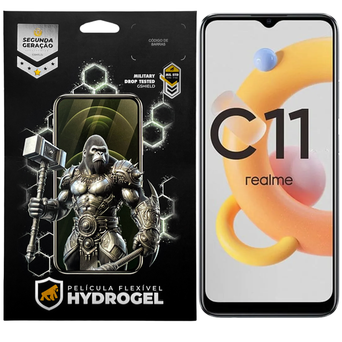 Película para Realme C11 - Hydrogel Gamer Fosca - Gshield