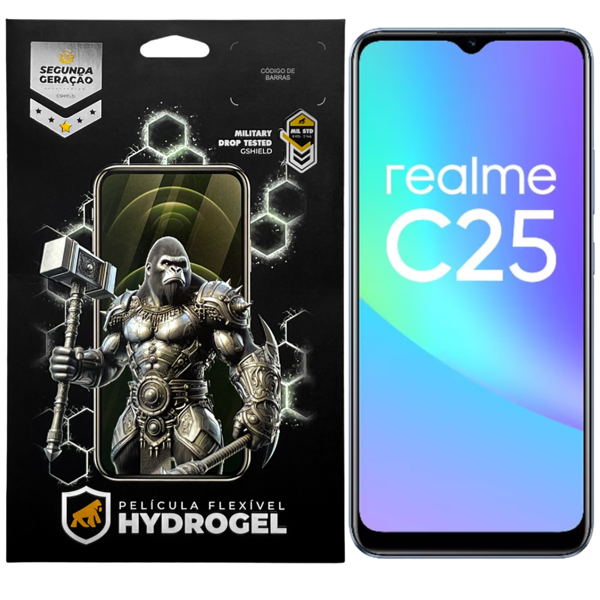 Película para Realme C25 - Hydrogel Gamer Fosca - Gshield