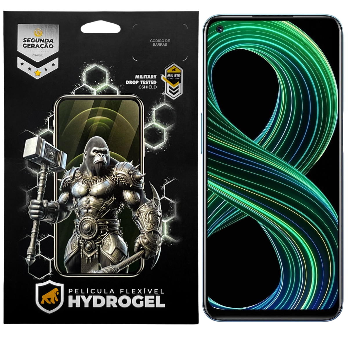 Película para Realme 8 5G - Hydrogel Gamer Fosca - Gshield