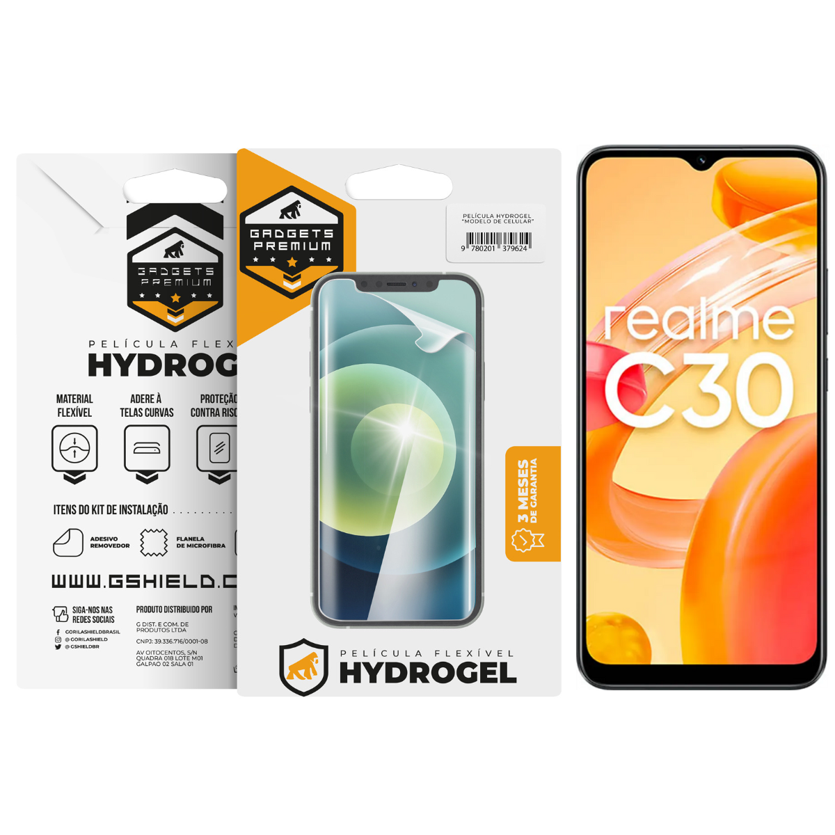 Película para Realme C30 - Hydrogel HD - Gshield
