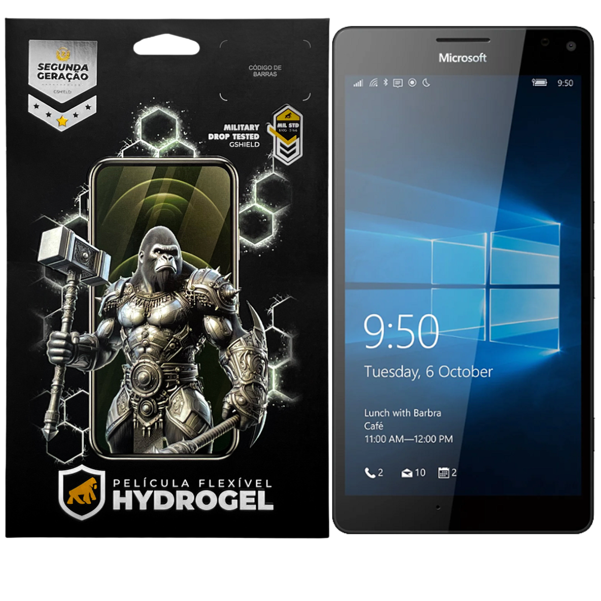 Película para Microsoft Lumia 950XL - Hydrogel Gamer Fosca - Gshield