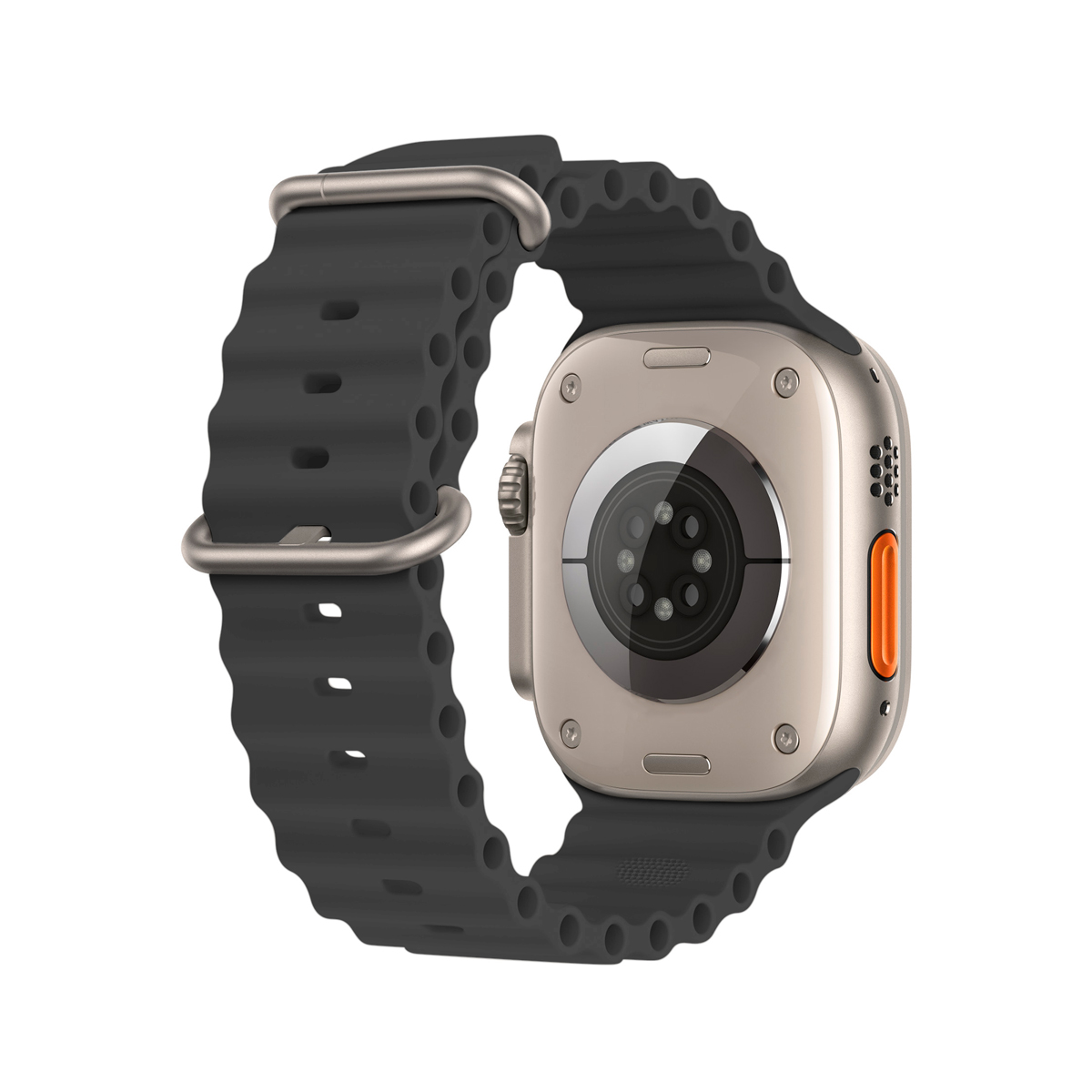 Pulseira para Apple Watch 45 MM - Oceano Cloud  - Preta - Gshield
