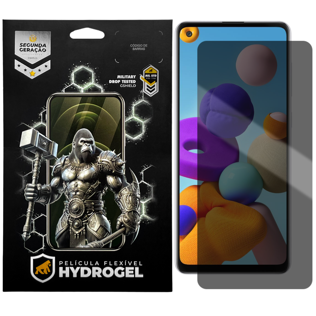 Película para Samsung Galaxy A21s - Privacidade Hydrogel - Gshield