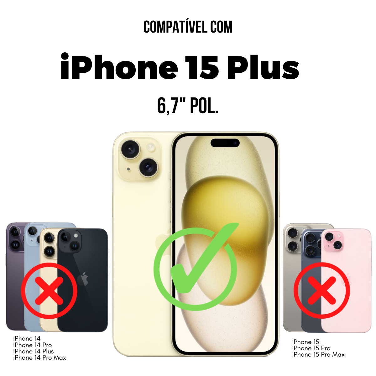 Película para iPhone 15 Plus - Defender Pro Privacidade - Preta - Gshield