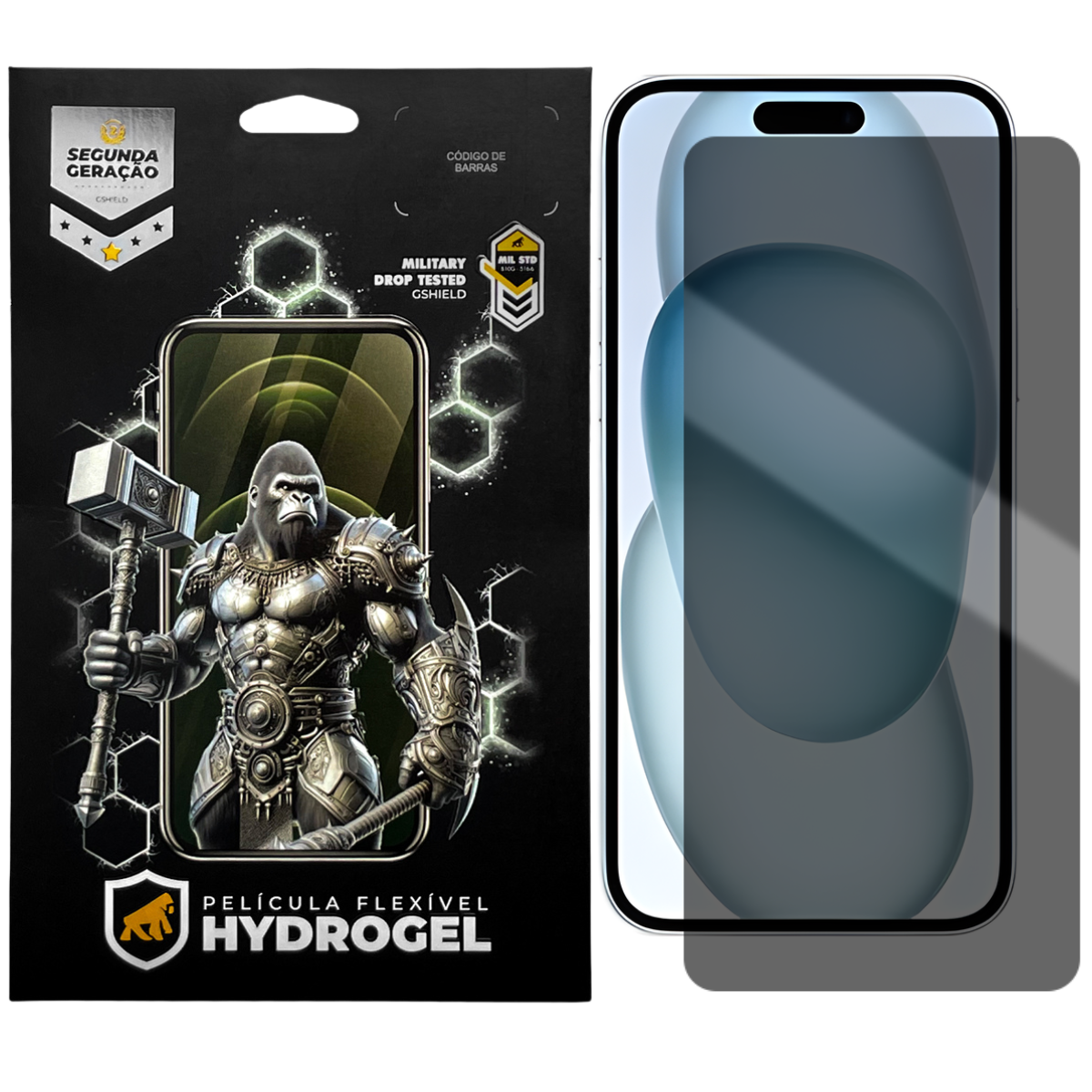 Película para iPhone 15 - Privacidade Hydrogel - Gshield