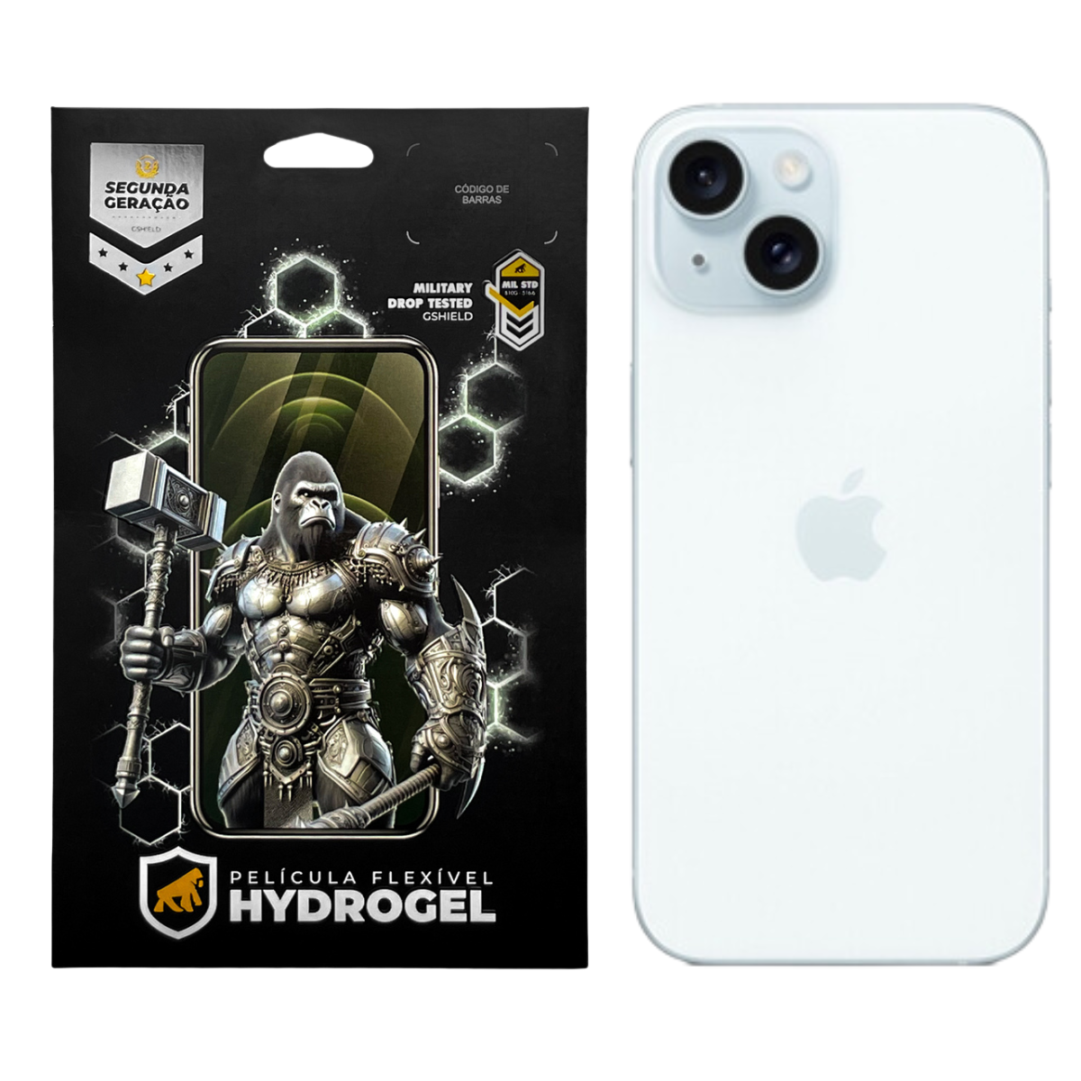 Película para iPhone 15 - Traseira Hydrogel HD - Gshield