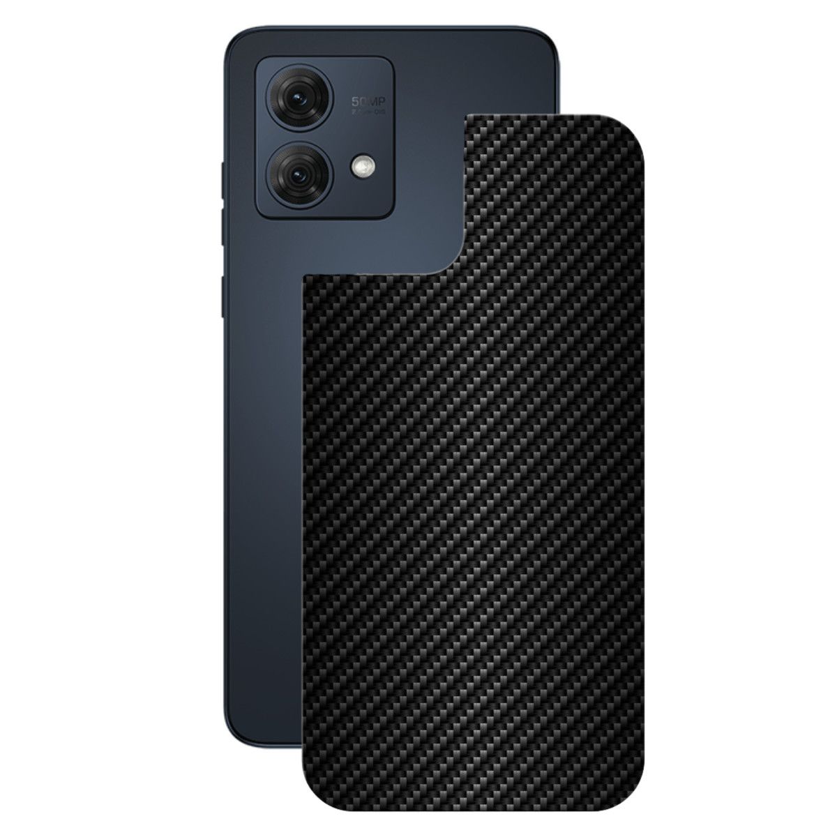 Película para Motorola Moto G84 5G - Traseira de Fibra de Carbono Preta - Gshield