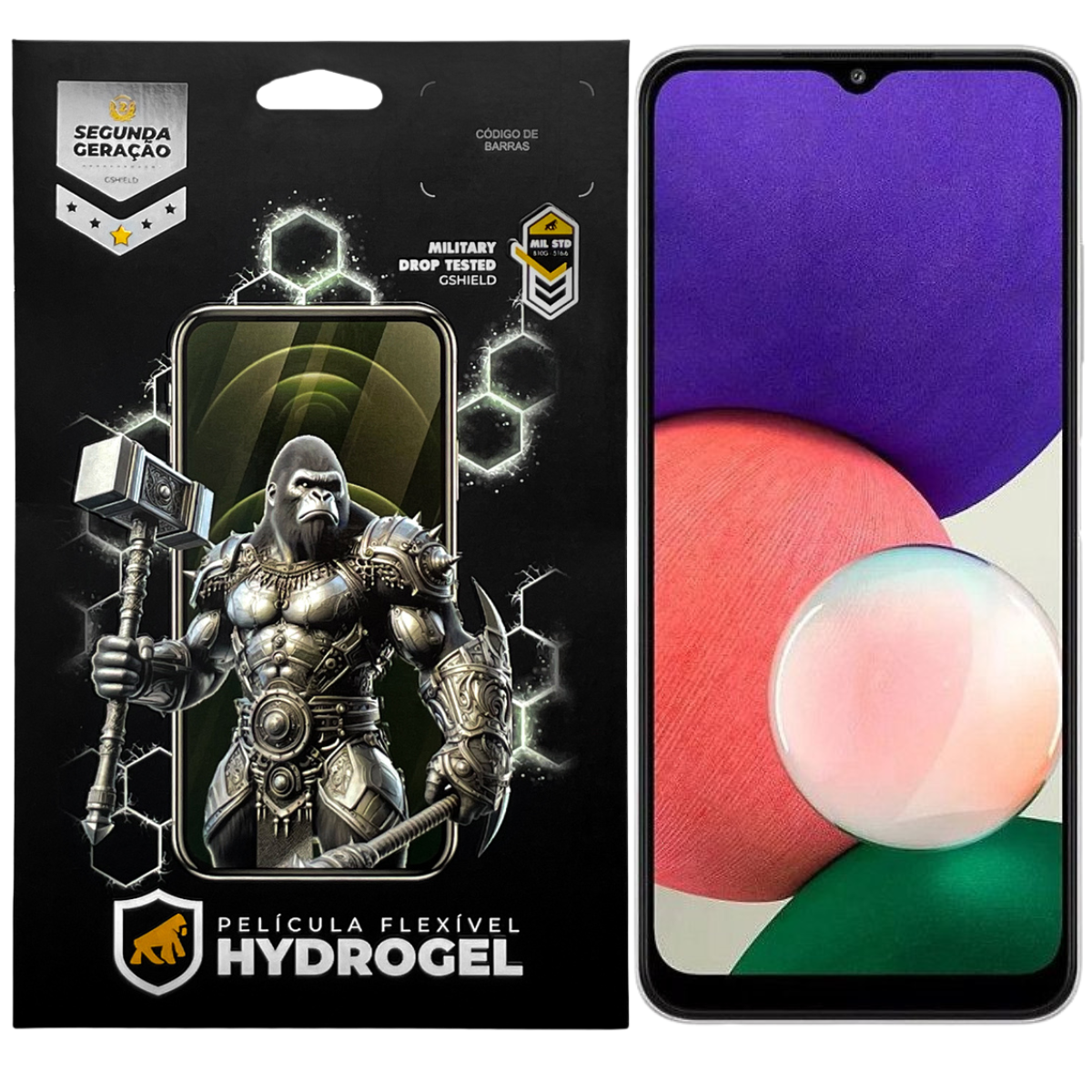Película para Samsung Galaxy A22 5G - Hydrogel Gamer Fosca - Gshield