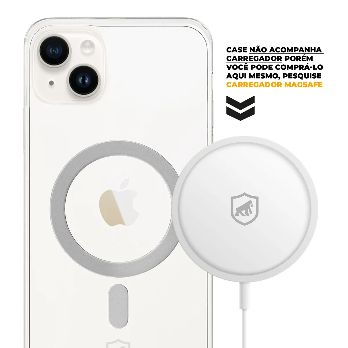 Kit Magsafe - Carregador e Capa para iPhone 14 Plus - Gshield