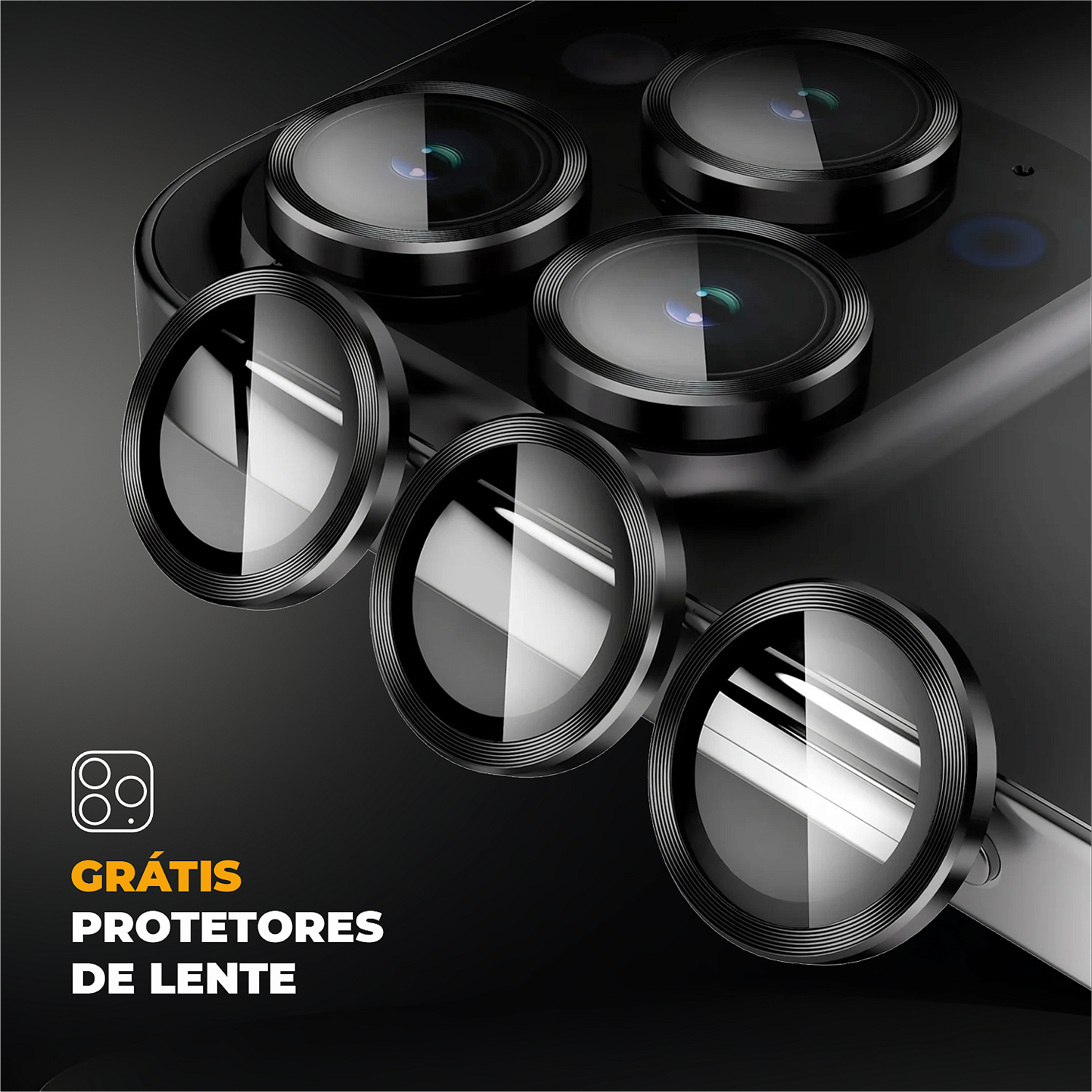 Capa para iPhone 14 Pro Max - Gravity Preta - Gshield