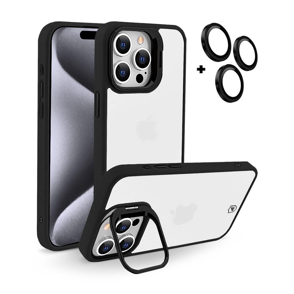 Capa para iPhone 15 Pro - Gravity Preta - Gshield