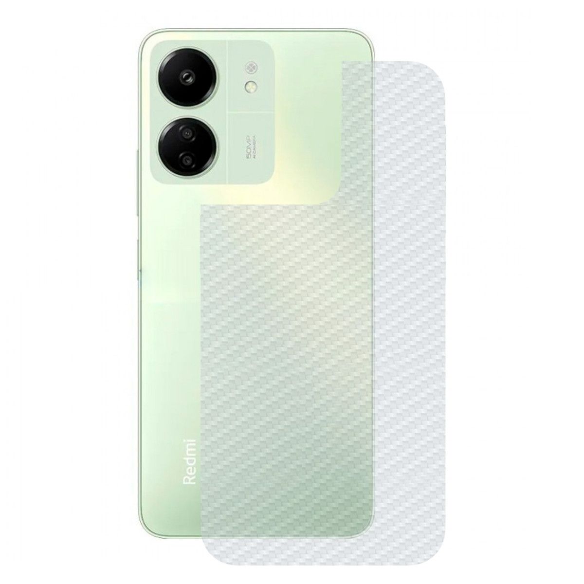 Película para Xiaomi Redmi 13C - Traseira de Fibra de Carbono - Gshield
