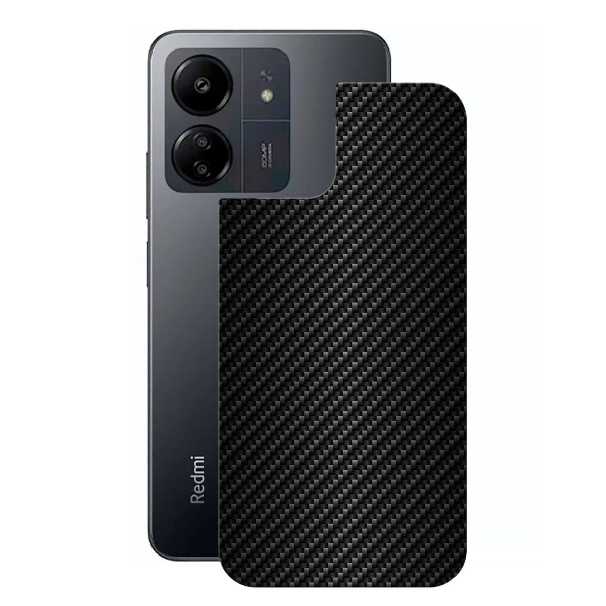 Película para Xiaomi Redmi 13C - Traseira de Fibra de Carbono Preta - Gshield