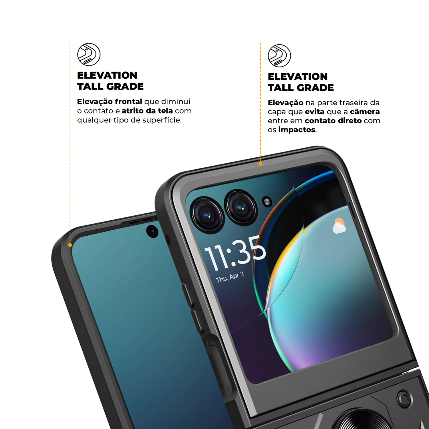 Capa para Motorola Moto Razr 40 Ultra - Dinamic Cam Protection - Gshield